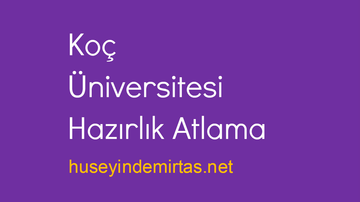 Koç Üniversitesi Hazırlık Atlama